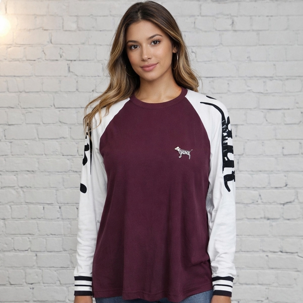 Sequin PINK Victoria's Secret long sleeve   019
